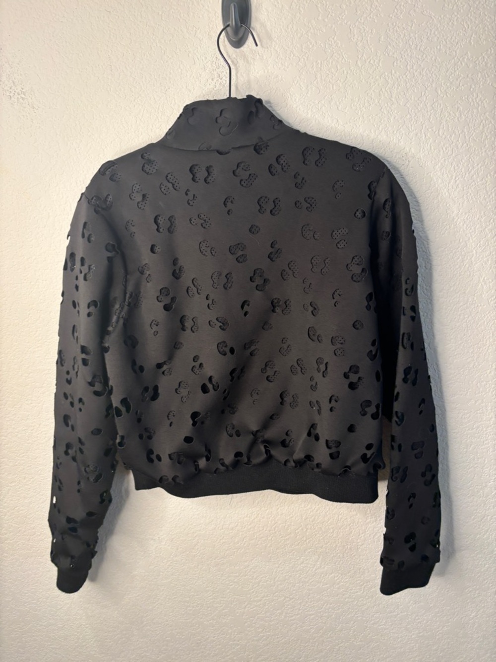 GOOD AMERICAN Laser Scuba Crop Jacket L 3 - Picture 6 of 6
